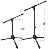AxcessAbles MS-101L Low Profile Microphone Stand with Boom (2-Pack) - Open Box